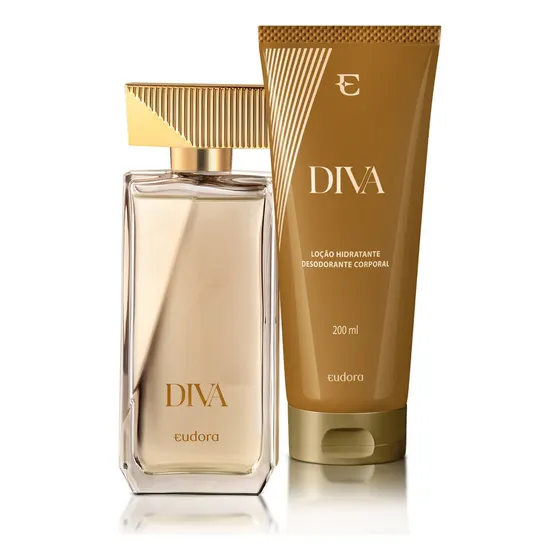 Diva: Colônia 100ml + Loção Corporal 200ml Volume da unidade 100 mL