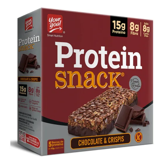 Protein Snack Chocolate & Crispis Yourgoal - Display De 5 Un Chocolate