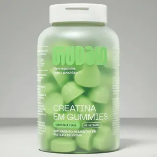 Creatina Monohidratada Gumway Maçã Verde Guday 60 Gomas Maçã Verde
