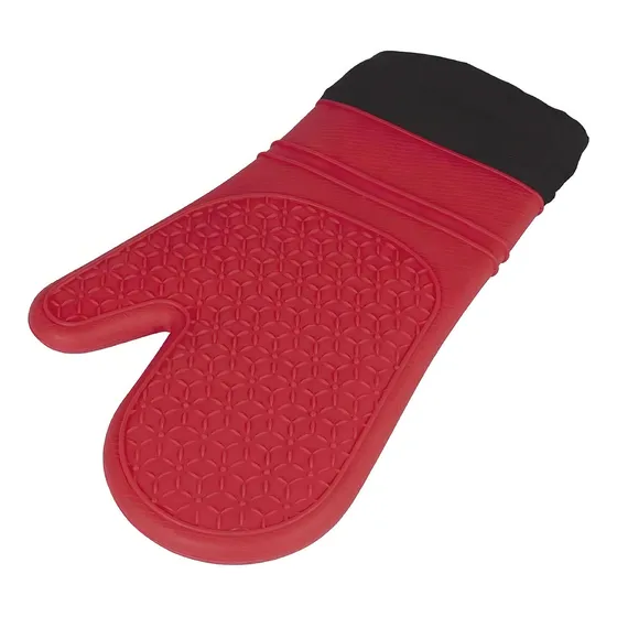 Guante térmico de silicona rojo de manga larga Mor con forro