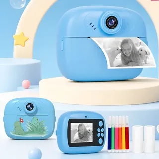 Câmera Infantil Instantânea Filmadora Full Hd Divertida Jogo