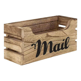 Caja De Almacenamiento De Madera Para Correo, Buzón De Mesa Caja De Almacenamiento De Madera Para Correo, Buzón De Mesa