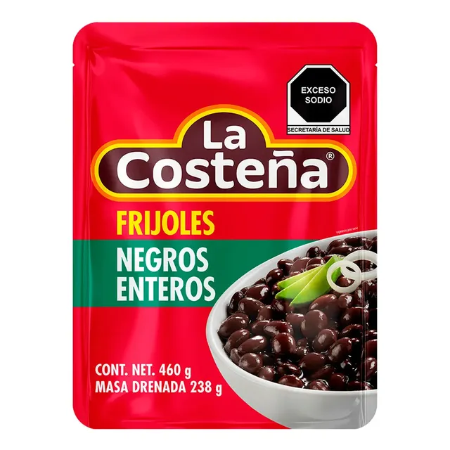 Frijoles Negros La Costeña Enteros 460 Gr