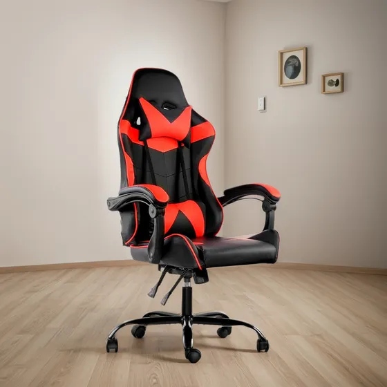 Silla De Escritorio Lumax Gamer Ergonómica Premium,rojo *