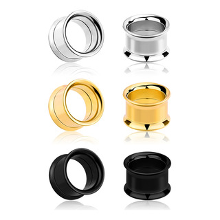 6 Piezas Expansores De Túnel De Acero Inoxidable 3 Colores 6 Piezas Expansores De Túnel De Acero Inoxidable 3 Colores
