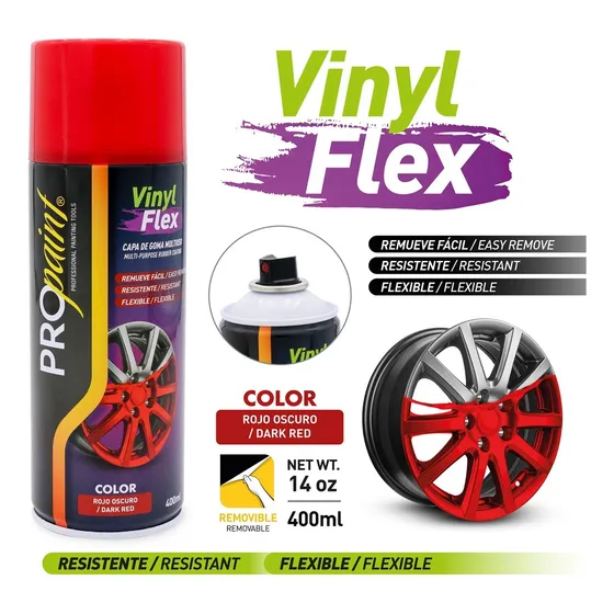 Spray Para Rines Rojo Oscuro Vinyl Flex  Propaint