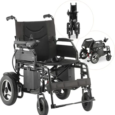 Cadeira De Rodas Motorizada Elétrica Dobrável Suporta 120kg