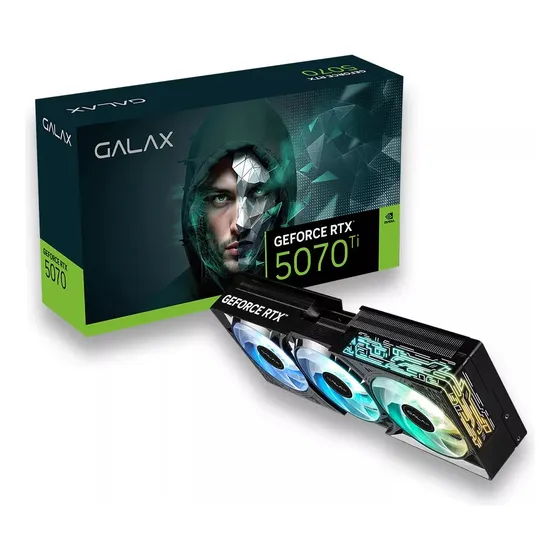 Mercado Livre Placa De Vídeo Galax Nvidia Rtx 5070 Ti 16gb Gddr7 256 Bits image