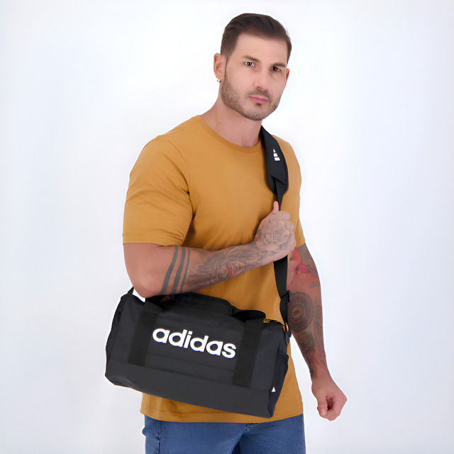 Mala adidas Duffel Linear Pp Preta 12L
