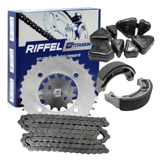 Kit Relação Biz 125 2007 2008 2009 2010 Riffel + Patim+bucha