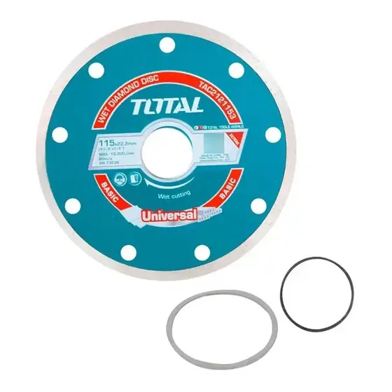 Disco Diamantado Total Corte Húmedo 115mmx22,2mm Pack X4 Und