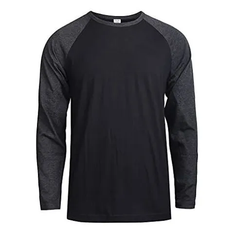 Camiseta De Béisbol De Algodón Raglan Casual De Manga Kbd7x