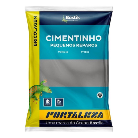 Cimento Cimentinho Pequenos Reparos Cinza 1kg Fortaleza Cimento Cimentinho Pequenos Reparos Cinza 1kg Fortaleza