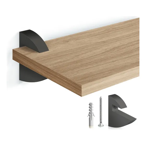 Kit 3 Prateleiras Carvalho Multiuso Mdf Quarto Cozinha 60cm