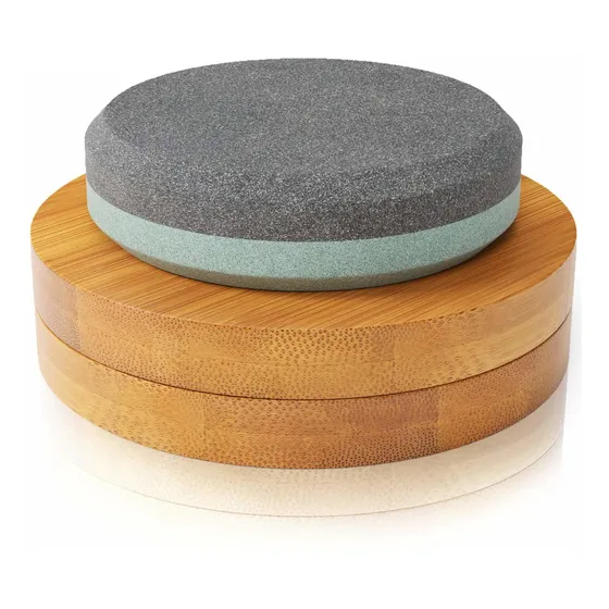 Puck Disk Hacha Piedra Afilar Grande Hoja Afilador Agua