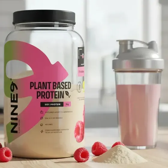 Proteína Vegana Nine9 1kg Frambuesa Plant Based Protein Frambuesa