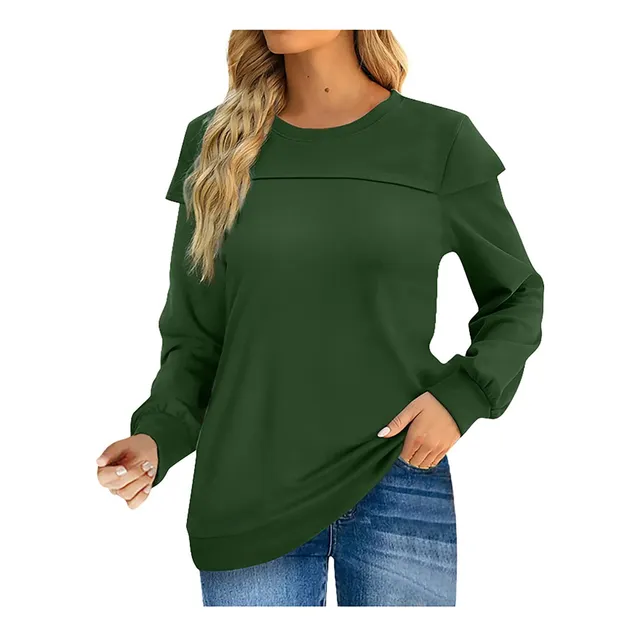Shusuen Sudadera Manga Larga Para Mujer Camiseta Informal