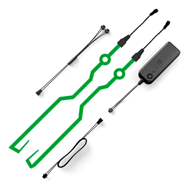 Tira De Luz Led Para Casco De Motocicleta Universal A Pilas