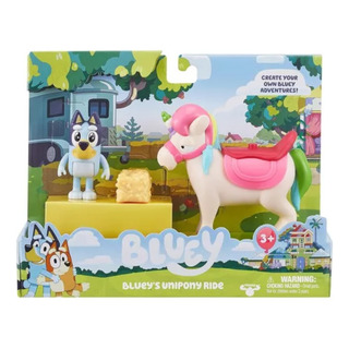 Bluey Playset Unipony Ride + Figura Bluey Accesorios M4e Bluey Playset Unipony Ride + Figura Bluey Accesorios M4e