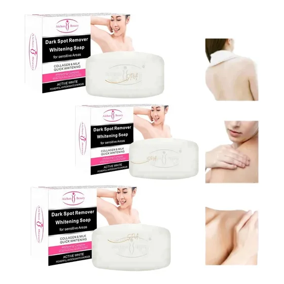 Pack 3 Jabón Barra Blanqueador Aclarante Cuerpo Axilas