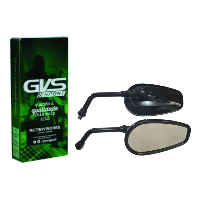 Retrovisor Espelho Preto Mod Harley Moto Vulcan S 650