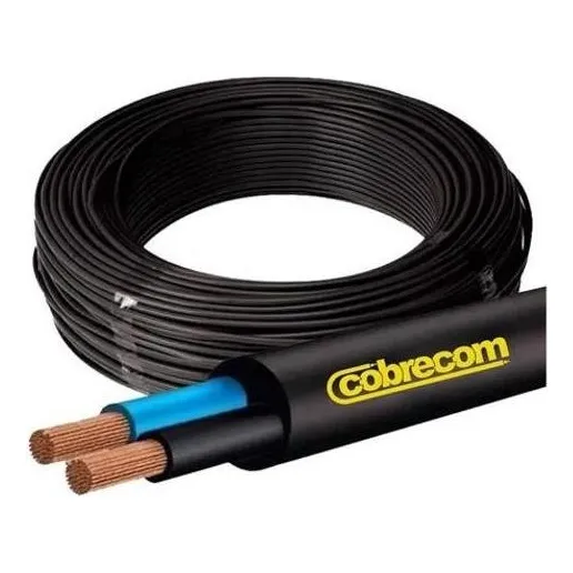 Cabo Fio Pp 2 X 1,5 Mm 15 Metros Sil / Cobrecom Cor da cobertura Preto