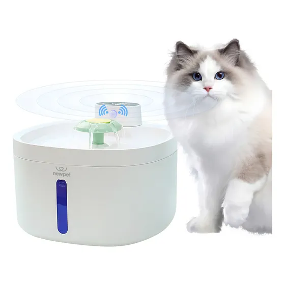 New Pet sensor sem fio bebedouro fonte para gato cão 2.6L NP888
