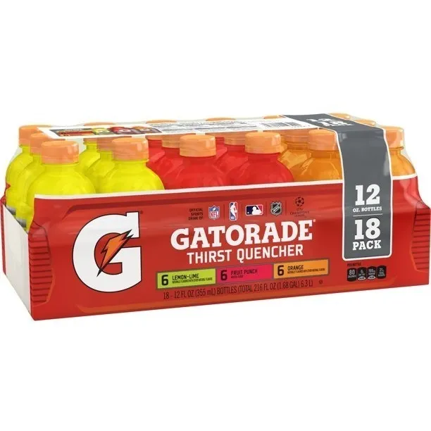 Gatorade Paquete Variado Americano, 12 Oz Paquete 18 Botella