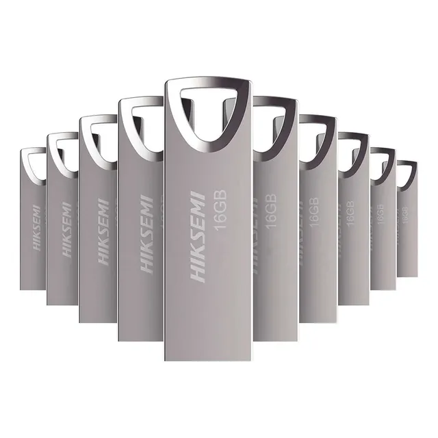 Kit 10 Memorias Usb Plateada Hiksemi Hs-usb-m200 16gb 3.0 