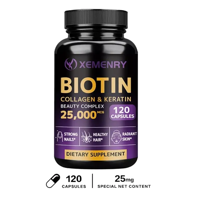 Biotina 25,000 Mcg 120 Cápsulas