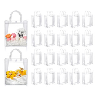 20 Bolsa Regalo Con Asa Transparentes Boda Bautizo Recuerdos 20 Bolsa Regalo Con Asa Transparentes Boda Bautizo Recuerdos