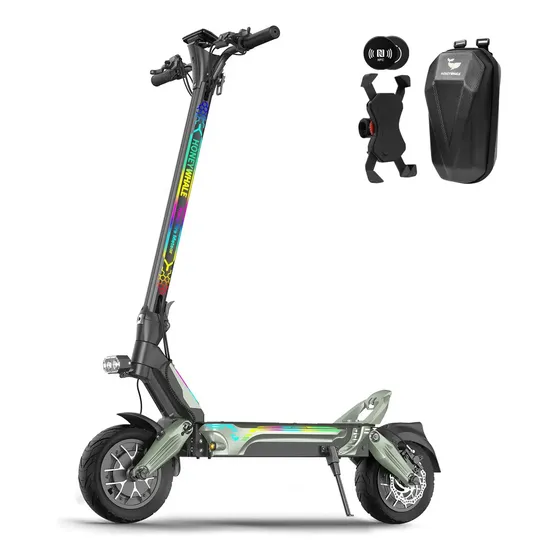 Honey Whale Gt1 Mini Scooter Eléctrico Para Adulto Luz Led Negro