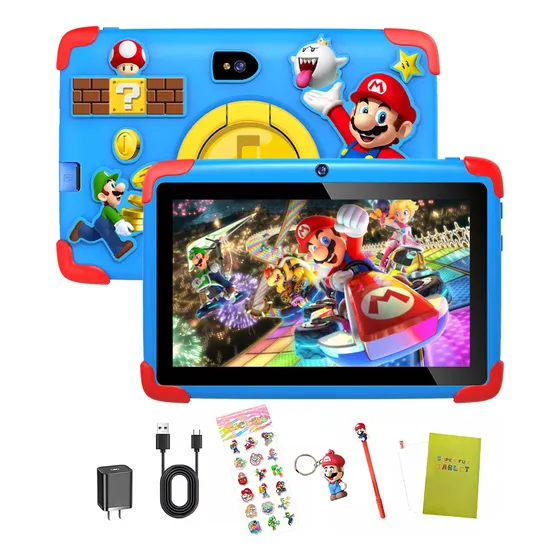 Kids One Tablet Para Niños E-23 64/4gb Ram Tablet Economicas Color Azul