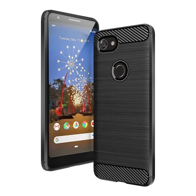 Funda Tpu Fibra De Carbono Compatible Con Google Pixel 3a