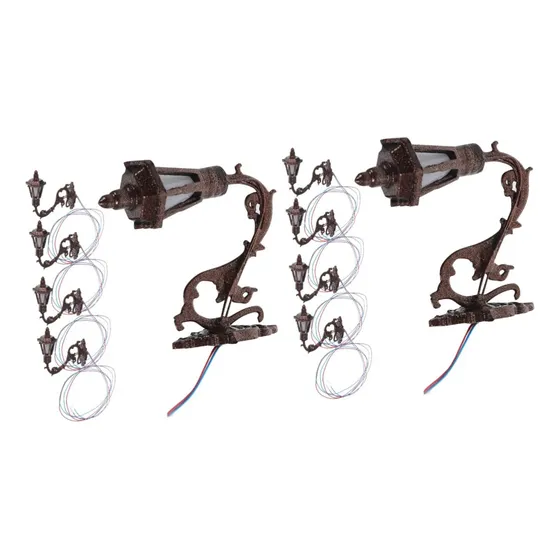 10 Pieza Luz Pared Para Casa Muñeca Decoracion Estatua S Led