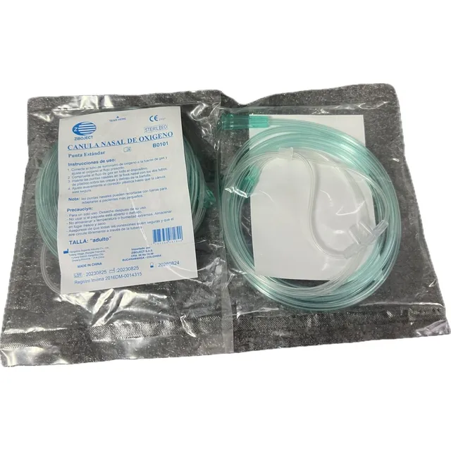Cánula Nasal Para Oxígeno Adulto X 1 Unidad