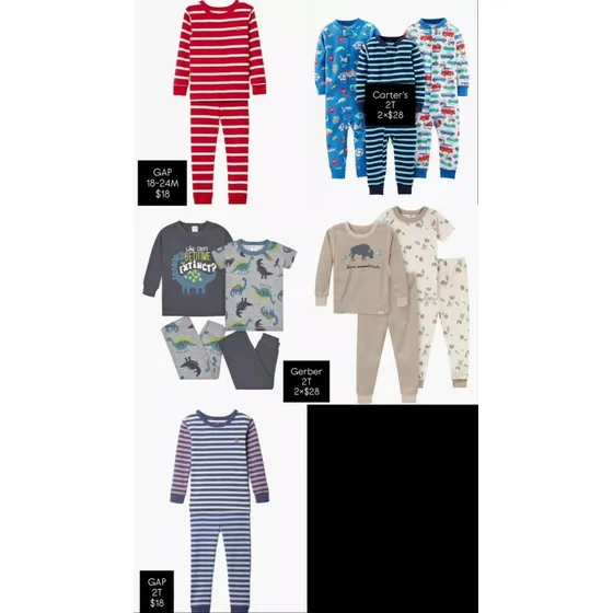Pijamas Americanas De Niños 100% Algodón (de 24m A 5t)