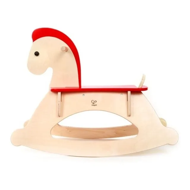 Caballito Mecedor De Madera Bebe Hape +10m Caballo Balancín