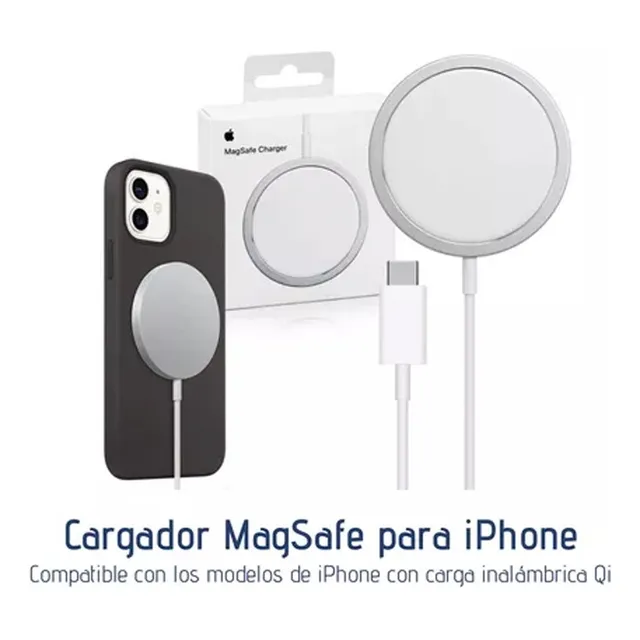 Cargador Magnetico Inalambrico Magsafe iPhone Samsung
