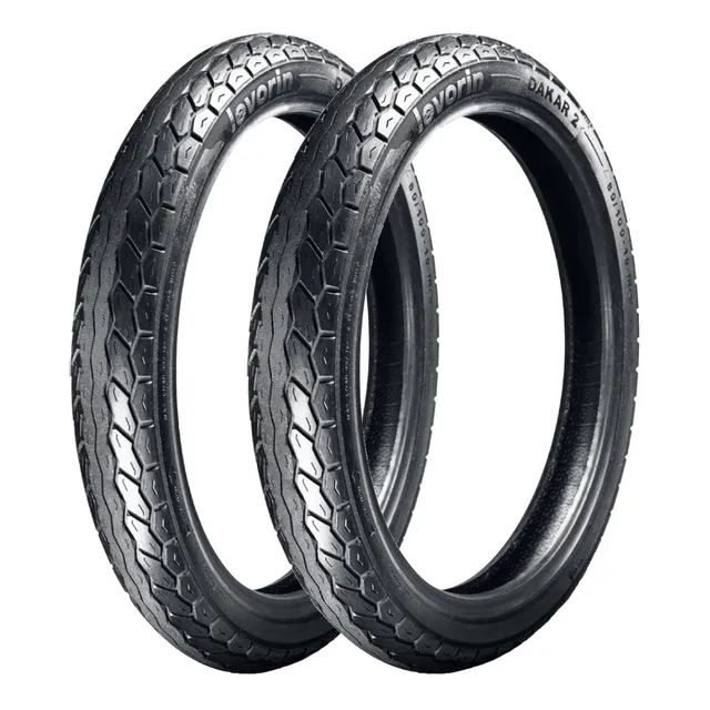 Par Pneu Honda Biz 110 60/100-17 E 110/80-14 Dakar 2 Levorin