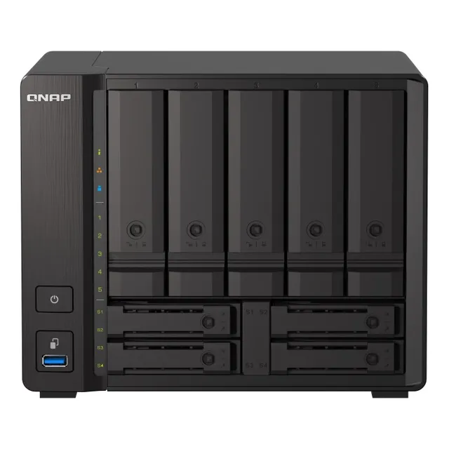 Servidor Nas Qnap 9 Bahías 8gb Ram Ts-h973ax-8g-us Multicolor