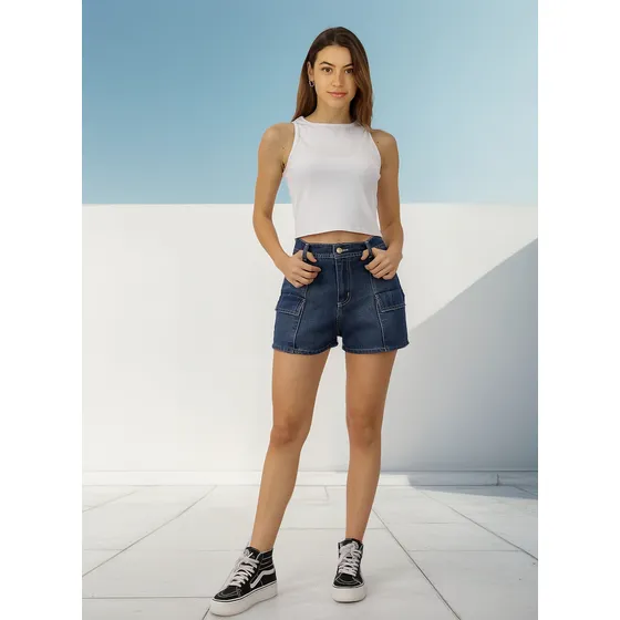 Short Avril I Azul Divino Jeans
