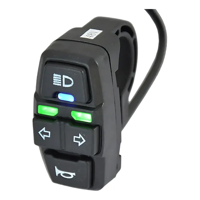 Comando Moto Izquierdo Universal Con Luz