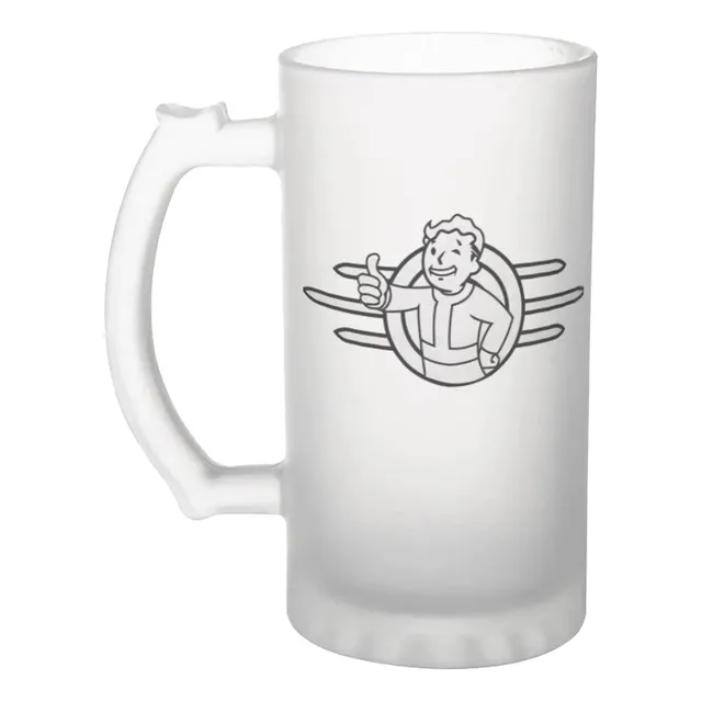 Chopp De Vidrio Esmerilado - Fallout Vault Boy