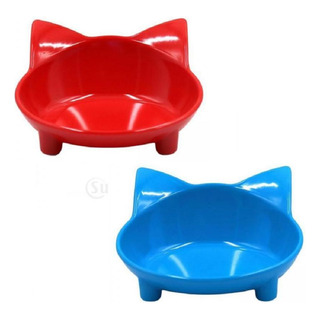 2 Cuencos De Agua Con Forma De Orejas De Gato Para Mascotas 2 Cuencos De Agua Con Forma De Orejas De Gato Para Mascotas