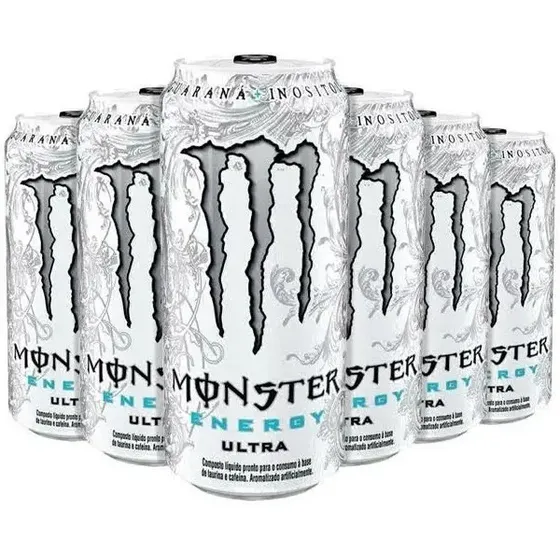 Energético Monster Ultra 473ml - 6 Unidades