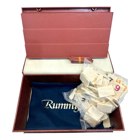 Juego De Mesa Rummy Burako Premium Estuche Eco Cuero
