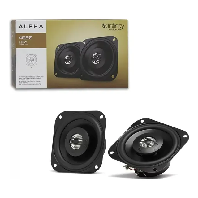Bocinas Infinity Alpha 4020 De 4 PuLG Y 2 Vías Color Negro
