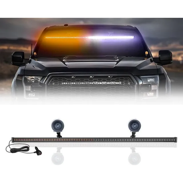 Barra Led Panoramica Parabrisas 32 Pulgadas Blanco Ambar