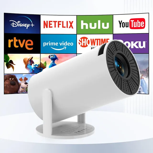 Proyector mini Asecam smart tv baratos HY300-MX, android wifi 3500lm blanco 110V
